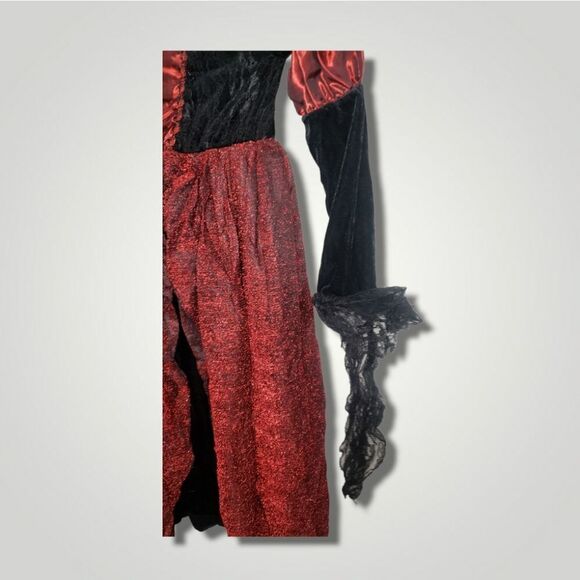 Girls Kids Princess Vampira halloween costume Child M Vampire - Picture 5 of 8